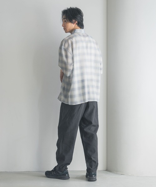 LOWRYS FARM（ローリーズファーム）の「ノルマンディリネンイージーパンツ　249968（その他パンツ・メンズ・ブルー/ブラウン/チャコールグレー・LARGE/MEDIUM）」の21枚目の写真