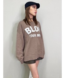 EGOIST | ロゴ刺繍ニットプルオーバー(ニット/セーター)