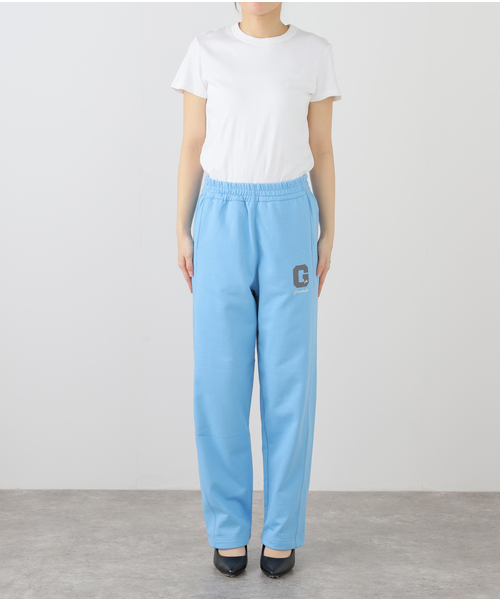 JOURNAL STANDARD relume(ジャーナルスタンダード レリューム)の「【GREEN BUTTER/グリーンバター】G Script Sweat Pants(スウェットパンツ・レディース・ブルー・FREE)」の2枚目の写真