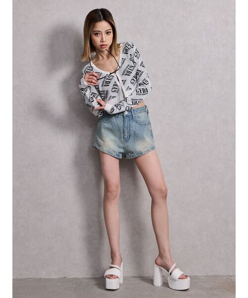 GYDA(ジェイダ)の「アシンメトリーラインパディングチャンキーサンダル(サンダル・レディース・オフホワイト/ブラック・LARGE/MEDIUM/SMALL)」の22枚目の写真