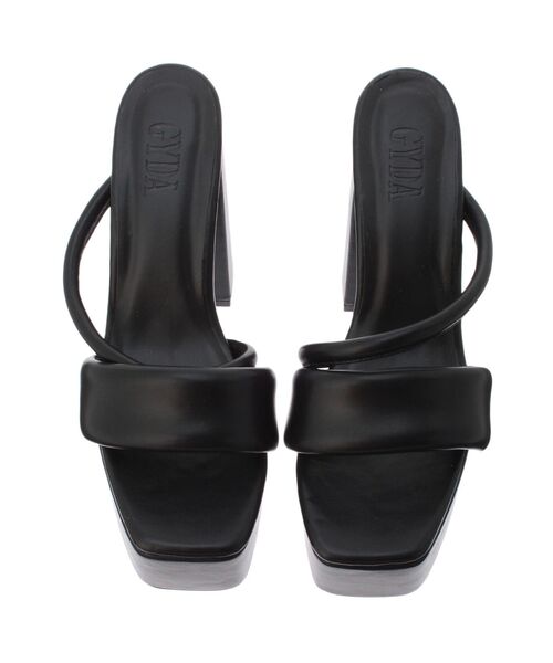 【スライ】パディング チャンキーソールサンダル♡厚底 ウェッジソールブラック Ｌ SLY（スライ）の「PADDING CHUNKY SANDAL パディング チャンキー