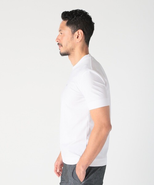 MEN'S BIGI(メンズビギ)の「【COLE HAAN/コール ハーン】別注 ハニカムジャージ素材ジャケットTEE<抗菌/UVカット/4WAYストレッチ>(Tシャツ/カットソー・メンズ・ブラック/ホワイト/ネイビー・01/02/03/04)」の15枚目の写真