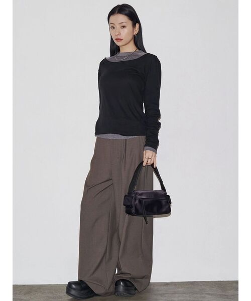 VEQUM(VEQUM)の「【VEQUM】NYLON HANDLE SQUARE BAG(ハンドバッグ・レディース・ブラック/ブラウン・FREE)」の8枚目の写真