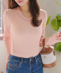 シンプル 無地 深 Uネック」に該当するレディースファッション通販