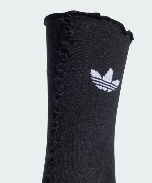 adidas（アディダス）の「ラッフルソックス 2足組 / アディダスオリジナルス adidas Originals（ソックス/靴下・レディース・ホワイト×ブラック/グレー/ピンク・kids-XXL/LARGE/MEDIUM/SMALL/X-LARGE）」の5枚目の写真