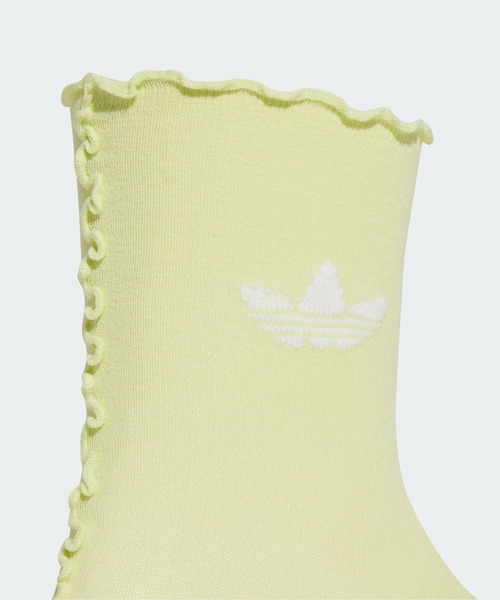 adidas（アディダス）の「ラッフルソックス 2足組 / アディダスオリジナルス adidas Originals（ソックス/靴下・レディース・ホワイト×ブラック/グレー/ピンク・kids-XXL/LARGE/MEDIUM/SMALL/X-LARGE）」の7枚目の写真