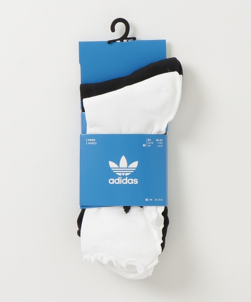 adidas（アディダス）の「ラッフルソックス 2足組 / アディダスオリジナルス adidas Originals（ソックス/靴下・レディース・ホワイト×ブラック/グレー/ピンク・kids-XXL/LARGE/MEDIUM/SMALL/X-LARGE）」の11枚目の写真