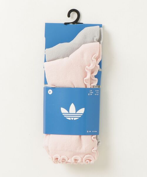 adidas（アディダス）の「ラッフルソックス 2足組 / アディダスオリジナルス adidas Originals（ソックス/靴下・レディース・ホワイト×ブラック/グレー/ピンク・kids-XXL/LARGE/MEDIUM/SMALL/X-LARGE）」の17枚目の写真