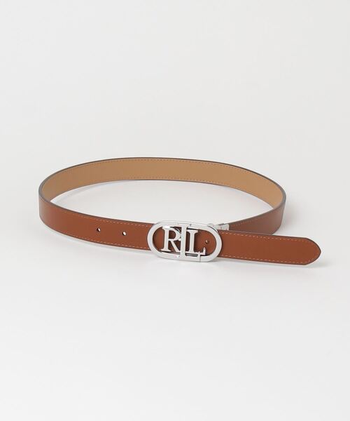 【Lauren Ralph Lauren】 LRLロゴ レザーリバーシブルベルト LAUREN RALPH ベルト ロゴ リバーシブル レザー スキニー