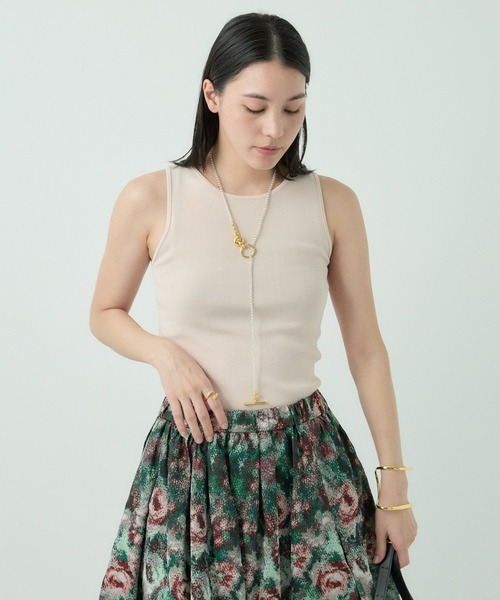 Chaos（カオス）の「Chaos(カオス)/ルーチェニットタンクトップ（ニット/セーター・レディース・ブラック/ライトピンク/ブラウン・FREE）」の3枚目の写真