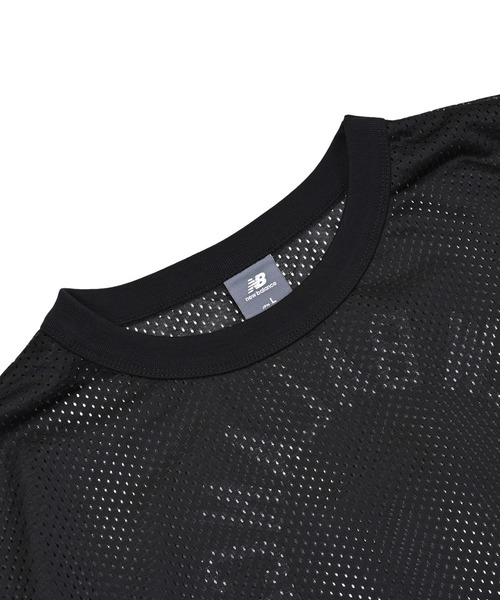 NEW BALANCE(ニューバランス)の「メッシュショートスリーブTシャツ(Tシャツ/カットソー・レディース・クリアグリーン/ブラック/オフホワイト・X-LARGE/LARGE/MEDIUM/SMALL)」の19枚目の写真
