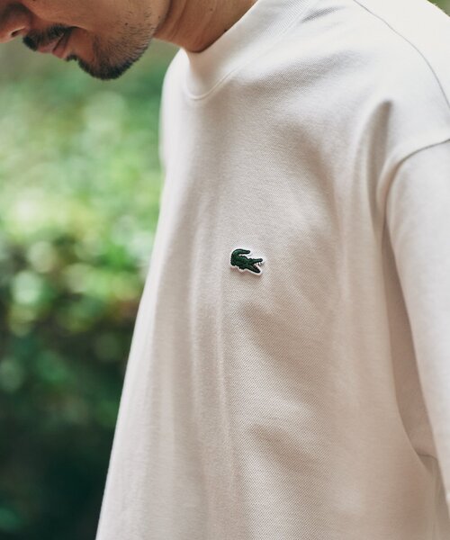 別注・完売必至 国内発 LACOSTE マイクロカノコ モックネックTEE LACOSTE tシャツ / ラコステ 417別注 マイクロカノコ モック