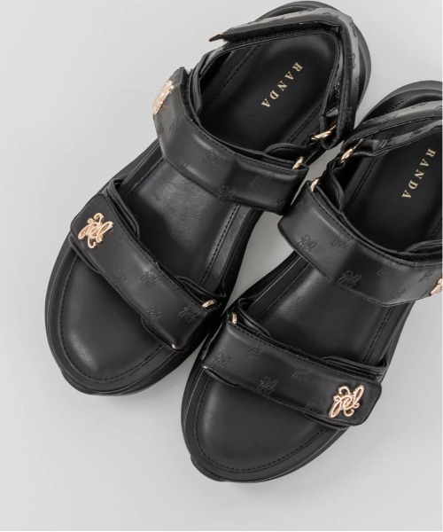 セール】モノグラムデザインスポーツサンダル（サンダル）｜RANDA