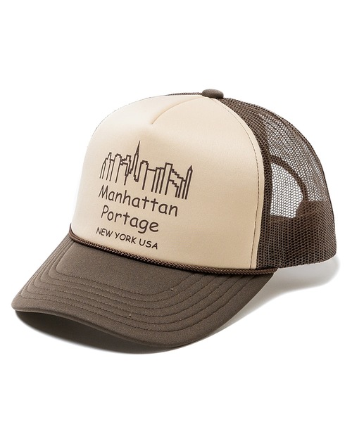 Manhattan Portage（マンハッタンポーテージ）の「Manhattan Portage/マンハッタンポーテージ キャップ TRUCKER MESH CAP MP326（キャップ・メンズ・ブラウン/ホワイト/ホワイト×グリーン/ブラック/ホワイト×ネイビー・FREE）」の5枚目の写真