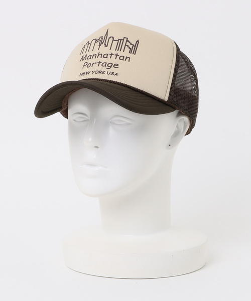Manhattan Portage（マンハッタンポーテージ）の「Manhattan Portage/マンハッタンポーテージ キャップ TRUCKER MESH CAP MP326（キャップ・メンズ・ブラウン/ホワイト/ホワイト×グリーン/ブラック/ホワイト×ネイビー・FREE）」の16枚目の写真