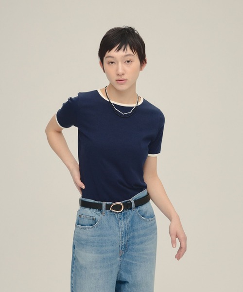 tシャツ 「eL」Ringer Tee SS/321311 レディース eL】Ringer Tee SS/321311（Tシャツ/カットソー）｜eL（エル）の