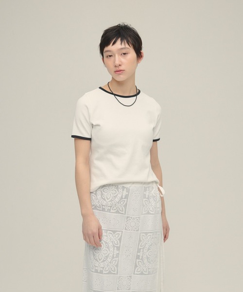 tシャツ 「eL」Ringer Tee SS/321311 レディース eL】Ringer Tee SS/321311（Tシャツ/カットソー）｜eL（エル）の