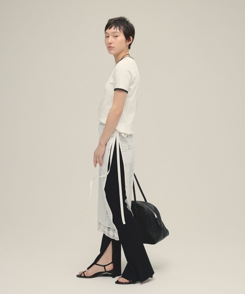 eL(エル)の「【eL】Ringer Tee SS/321311(Tシャツ/カットソー・レディース・ライトブルー/オフホワイト/ネイビー・FREE)」の10枚目の写真