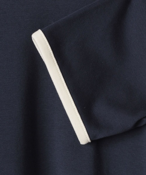 eL(エル)の「【eL】Ringer Tee SS/321311(Tシャツ/カットソー・レディース・ライトブルー/オフホワイト/ネイビー・FREE)」の8枚目の写真