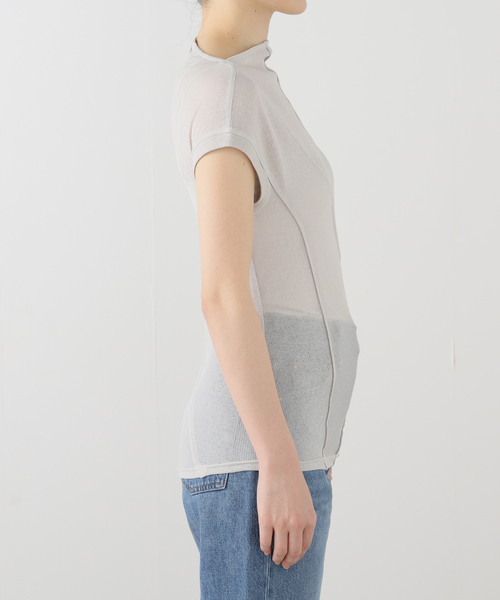 tシャツ 「Geek Office / ギークオフィス」LCDC CURVED-SEAM SLEEVELESS TOP レディース セール】【Geek Office / ギークオフィス】LCDC CURVED-SEAM