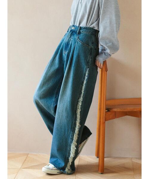 so4u（ソーフォーユー）の「ダメージデニムパンツ（その他パンツ・レディース・ブルー/サックスブルー・S/M）」の16枚目の写真