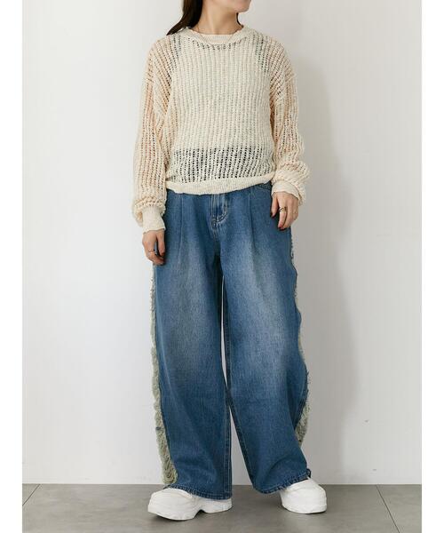 so4u（ソーフォーユー）の「ダメージデニムパンツ（その他パンツ・レディース・ブルー/サックスブルー・S/M）」の19枚目の写真