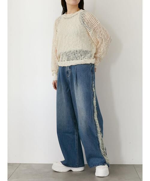 so4u（ソーフォーユー）の「ダメージデニムパンツ（その他パンツ・レディース・ブルー/サックスブルー・S/M）」の20枚目の写真