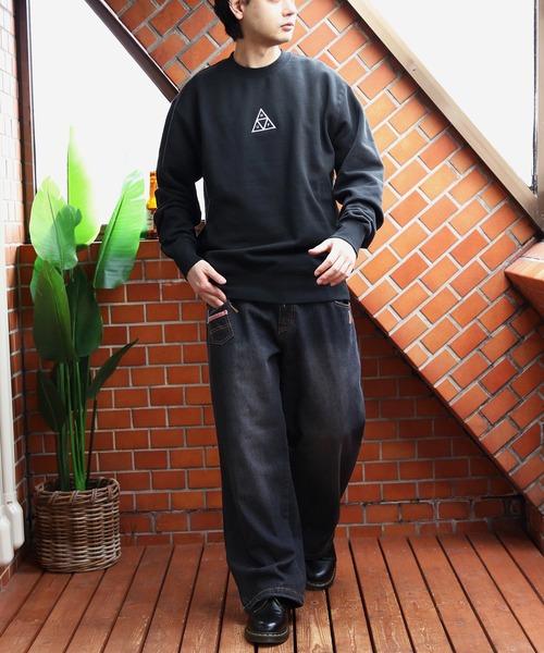 HUF(ハフ)の「HUF ロゴスウェット(スウェット・メンズ・ブラック/ヘザーグレー・MEDIUM/X-LARGE/LARGE)」の7枚目の写真