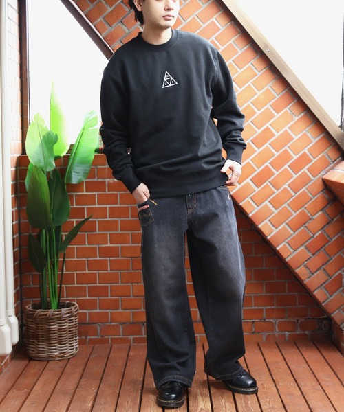 HUF(ハフ)の「HUF ロゴスウェット(スウェット・メンズ・ブラック/ヘザーグレー・MEDIUM/X-LARGE/LARGE)」の8枚目の写真
