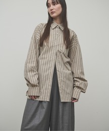 Regiment stripe overshirt / レジメントストライプオーバーシャツ