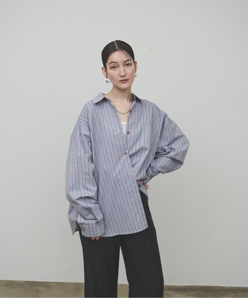 Regiment stripe overshirt / レジメントストライプオーバー