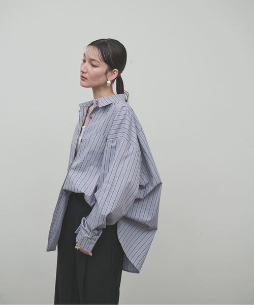 Regiment stripe overshirt / レジメントストライプオーバー