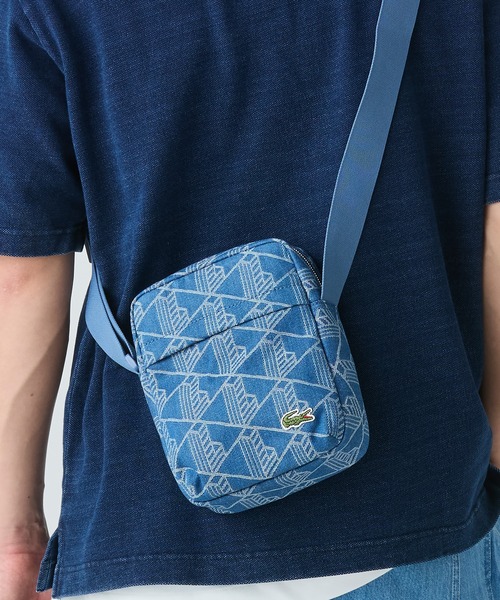 LACOSTE（ラコステ）の「ネオクロックシーズナル ジャカードデニムミニバッグ（ショルダーバッグ・レディース・ブルー・FREE）」の7枚目の写真