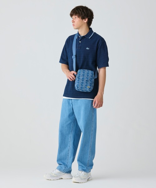 LACOSTE（ラコステ）の「ネオクロックシーズナル ジャカードデニムミニバッグ（ショルダーバッグ・レディース・ブルー・FREE）」の8枚目の写真