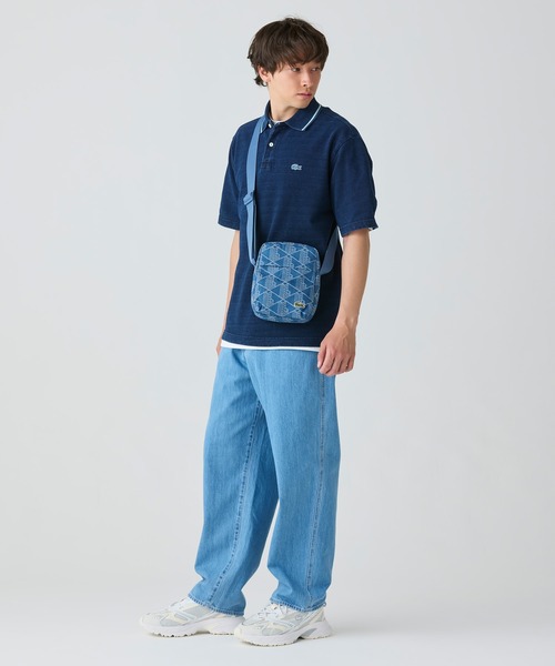 LACOSTE（ラコステ）の「ネオクロックシーズナル ジャカードデニムミニバッグ（ショルダーバッグ・レディース・ブルー・FREE）」の9枚目の写真
