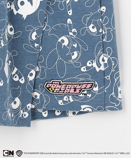 X-girl Stages（エックスガールステージス）の「【パワーパフ ガールズ】総柄ショートパンツ（その他パンツ・キッズ・ブラック/ブルー・130cm/140cm/90cm/120cm/100cm/110cm）」の6枚目の写真