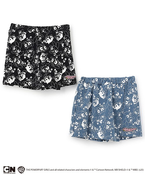X-girl Stages（エックスガールステージス）の「【パワーパフ ガールズ】総柄ショートパンツ（その他パンツ・キッズ・ブラック/ブルー・130cm/140cm/90cm/120cm/100cm/110cm）」の11枚目の写真