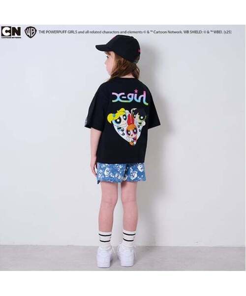 X-girl Stages（エックスガールステージス）の「【パワーパフ ガールズ】総柄ショートパンツ（その他パンツ・キッズ・ブラック/ブルー・130cm/140cm/90cm/120cm/100cm/110cm）」の15枚目の写真