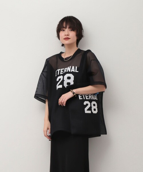 Rie Miller(リエミラー)の「【Riemiller/リエミラー】RMメッシュバッグ(エコバッグ/サブバッグ・レディース・ホワイト/ネイビー・FREE)」の11枚目の写真