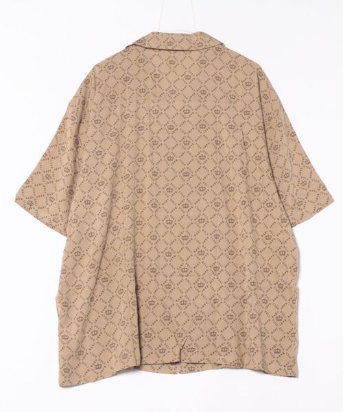 BABYDOLL(ベビードール)の「親子お揃い ロゴ総柄シャツ 0342A 【ボトムス別売】(シャツ/ブラウス・メンズ・ベージュ・M/L/XL)」の2枚目の写真