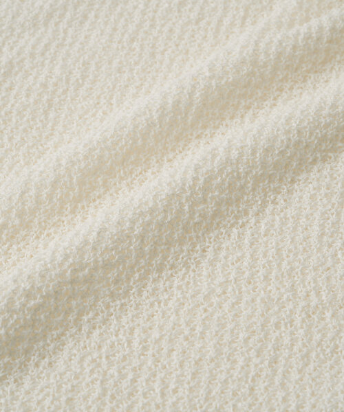 un dix cors（アンディコール）の「《軽量・通気性・吸水速乾性》スクエア和紙ニット（ニット/セーター・レディース・オフホワイト/チャコールグレー・FREE）」の22枚目の写真