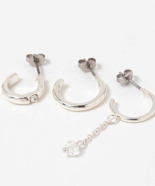 LAKOLE（ラコレ）の「サガリフープピアス6点セット / 320318（ピアス（両耳用）・レディース・その他1/その他2・FREE）」の4枚目の写真