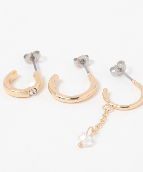 LAKOLE（ラコレ）の「サガリフープピアス6点セット / 320318（ピアス（両耳用）・レディース・その他1/その他2・FREE）」の5枚目の写真