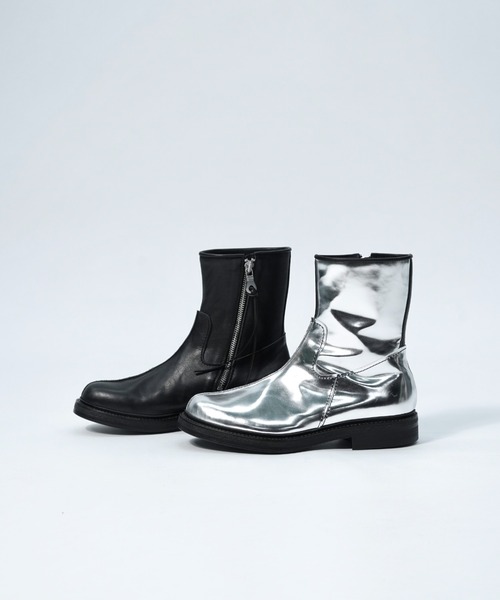 Urig(ウーリッヒ)の「ZWEI GESICHTER SIDE ZIP BOOTS(ブーツ・メンズ・シルバー×ブラック・23/24/25/26/27/28/26.5/27.5/22.5/24.5/23.5/21.5/22/28.5/25.5)」の10枚目の写真