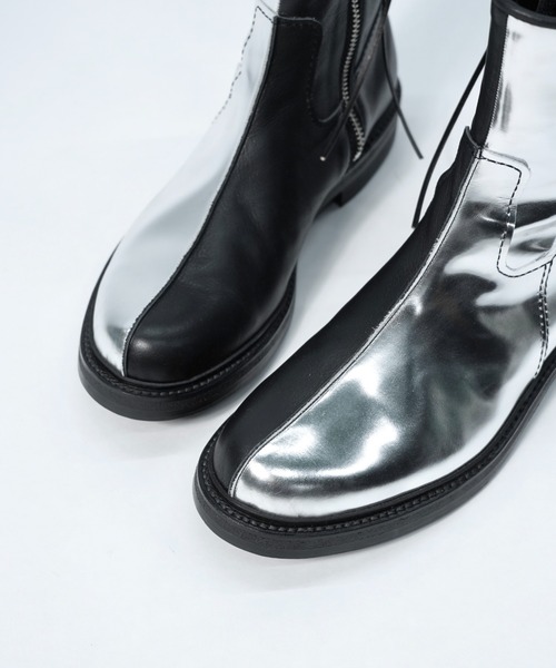 Urig(ウーリッヒ)の「ZWEI GESICHTER SIDE ZIP BOOTS(ブーツ・メンズ・シルバー×ブラック・23/24/25/26/27/28/26.5/27.5/22.5/24.5/23.5/21.5/22/28.5/25.5)」の15枚目の写真