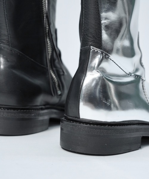 Urig(ウーリッヒ)の「ZWEI GESICHTER SIDE ZIP BOOTS(ブーツ・メンズ・シルバー×ブラック・23/24/25/26/27/28/26.5/27.5/22.5/24.5/23.5/21.5/22/28.5/25.5)」の17枚目の写真