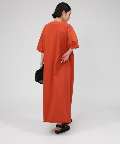 BABYLONE(バビロン)の「デラヴェジャージワンピース(ワンピース・レディース・チャコール/オレンジ・フリー)」の19枚目の写真