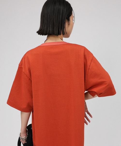 BABYLONE(バビロン)の「デラヴェジャージワンピース(ワンピース・レディース・チャコール/オレンジ・フリー)」の14枚目の写真