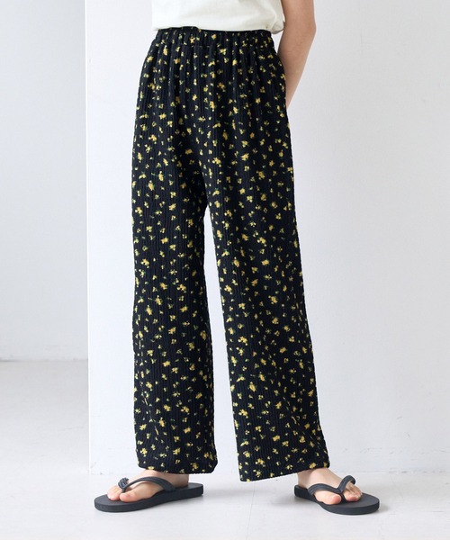 coca（coca）（コカ）の「キッズ 親子お揃いシボシャーリングイージーパンツ（その他パンツ・キッズ・ブラック/A/オレンジ/ドット・120/130/140/150）」の4枚目の写真