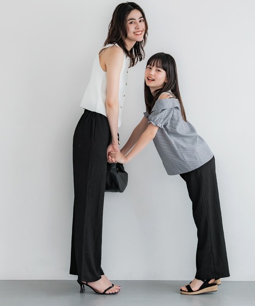 coca（coca）（コカ）の「キッズ 親子お揃いシボシャーリングイージーパンツ（その他パンツ・キッズ・ブラック/A/オレンジ/ドット・120/130/140/150）」の19枚目の写真